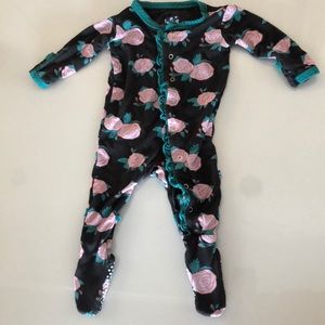 Kickee pants English rose pajamas 3-6 months